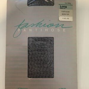 JCPenney Navy Fashion Pantyhose NIP SZ LONG
